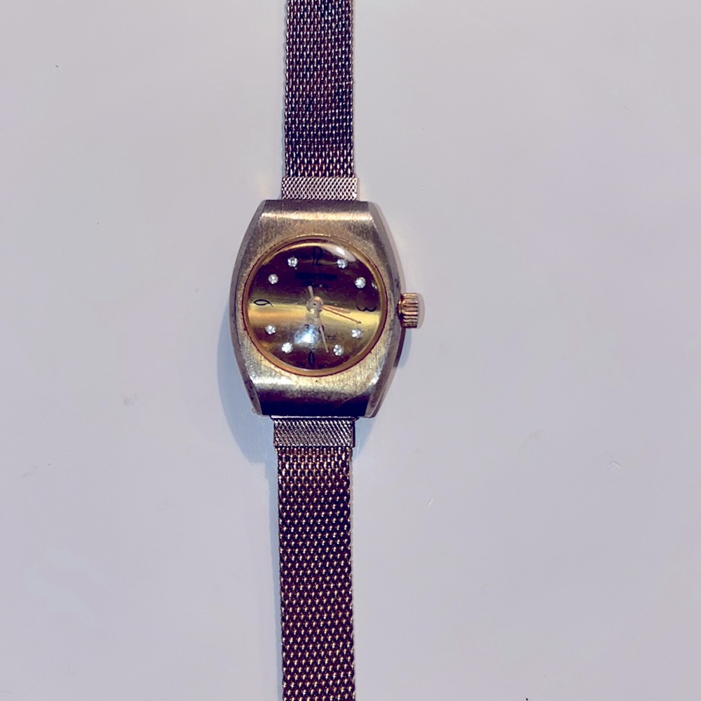 Vintage Kronotron Electra 360 antimagnetic gold watch